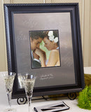 Elegant Black Signature Frame Guest Book - I Do Engravables