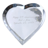 Clearance Heart Signature Platter Guest Book - I Do Engravables