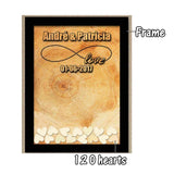 Wedding Guest Book Personalized Wedding Decoration Rustic Sweet Wedding Guestbook 120pcs Small Wood Hearts - I Do Engravables