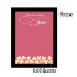Wedding Guest Book Personalized Wedding Decoration Rustic Sweet Wedding Guestbook 120pcs Small Wood Hearts - I Do Engravables