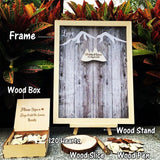 Wedding Guest Book Personalized Wedding Decoration Rustic Sweet Wedding Guestbook 120pcs Small Wood Hearts - I Do Engravables